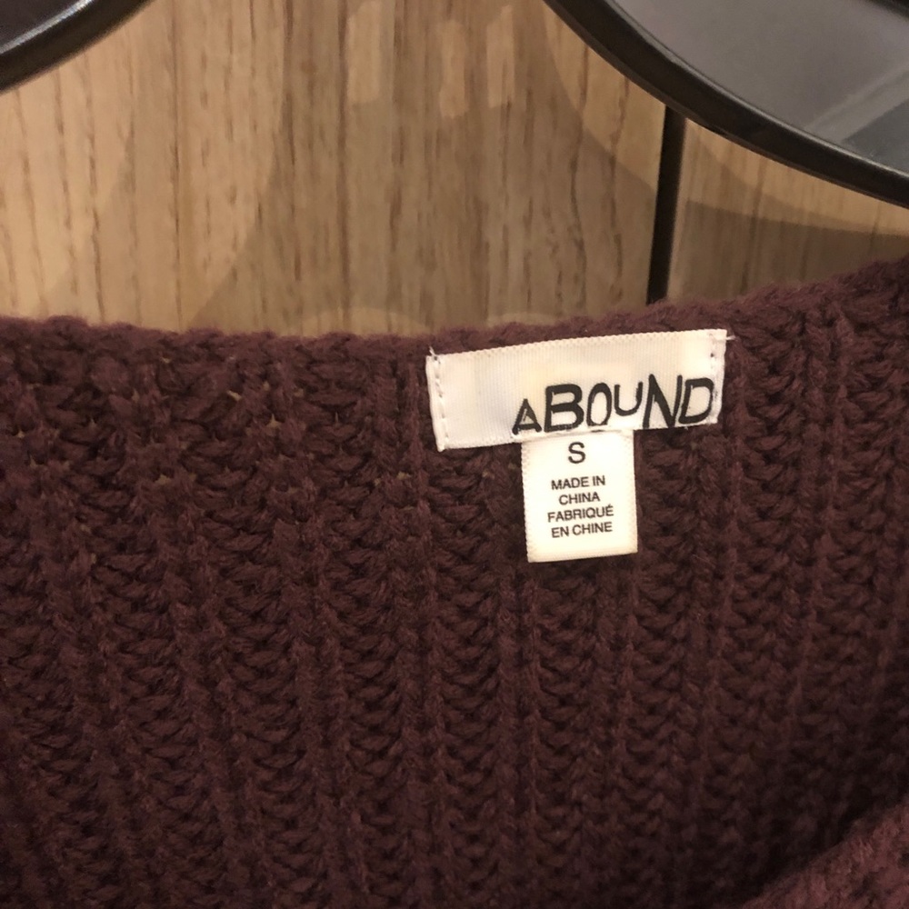 Warm plum colored Nordstrom sweater